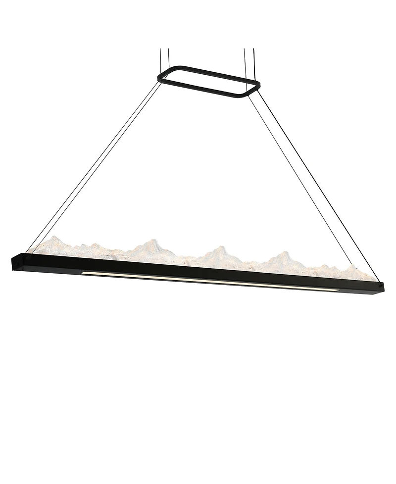Cwi Lighting 19" Metal Himalayas Integrated Led Island Pool Table Light