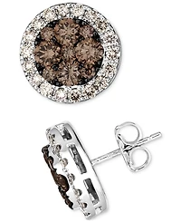 Le Vian Chocolate Diamond (1-1/2 ct. t.w.) & Nude Diamond (5/8 ct. t.w.) Stud Earrings in 14k Vanilla Gold
