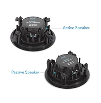 Pyle Dual 5.25" In-Wall / In-Ceiling 2-Way Full Range Stereo Speakers with Magnetic Grill (300W Max)