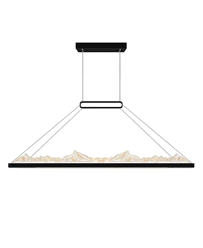 Cwi Lighting 19" Metal Himalayas Integrated Led Island Pool Table Light