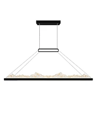 Cwi Lighting 19" Metal Himalayas Integrated Led Island Pool Table Light