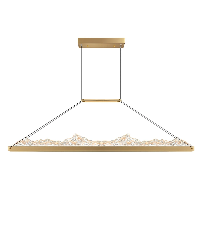 Cwi Lighting 19" Metal Himalayas Integrated Led Island Pool Table Light