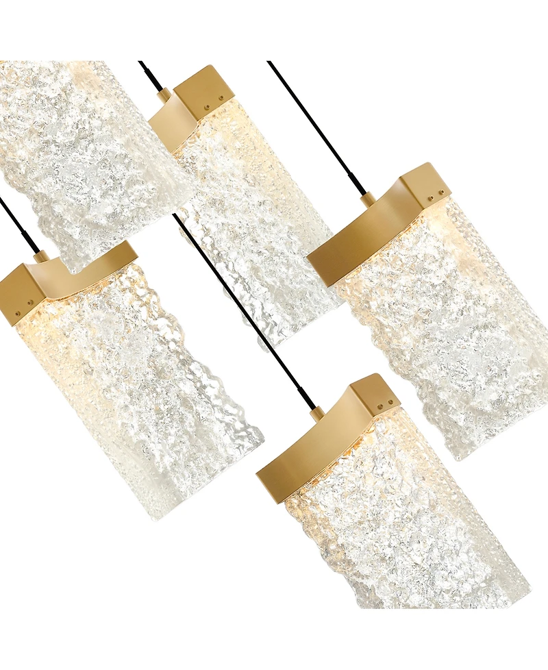 Cwi Lighting 12" Metal Lava Integrated Led Mini Pendant