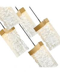 Cwi Lighting 12" Metal Lava Integrated Led Mini Pendant