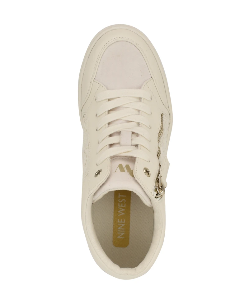 Nine West Women's Tons High Top Hidden Wedge Sneakers