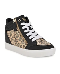 Nine West Women's Tons High Top Hidden Wedge Sneakers
