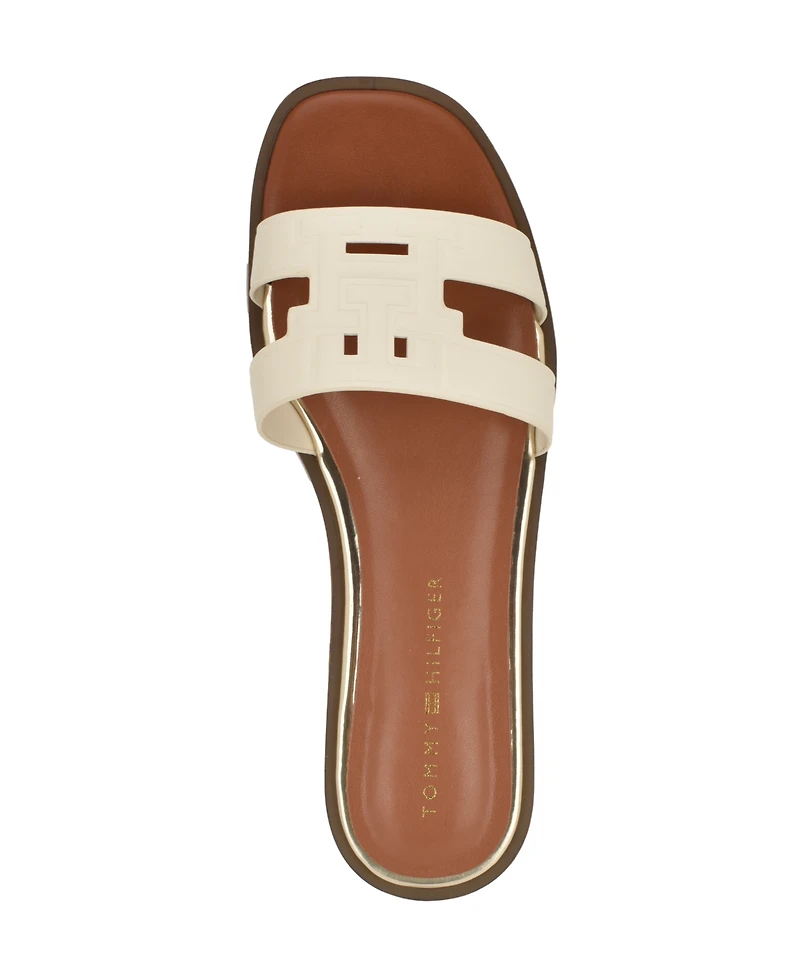 Tommy Hilfiger Women's Terenz Logo Strap Flat Slide Sandals
