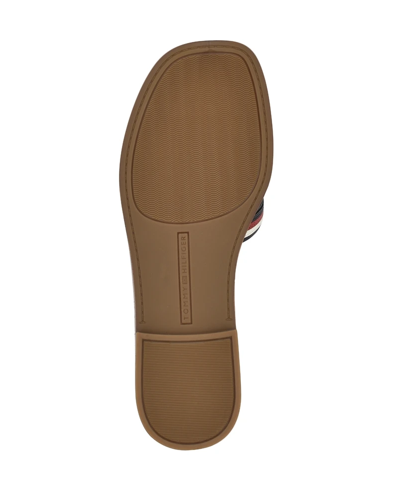 Tommy Hilfiger Women's Tressi Logo Flat Slide Sandals