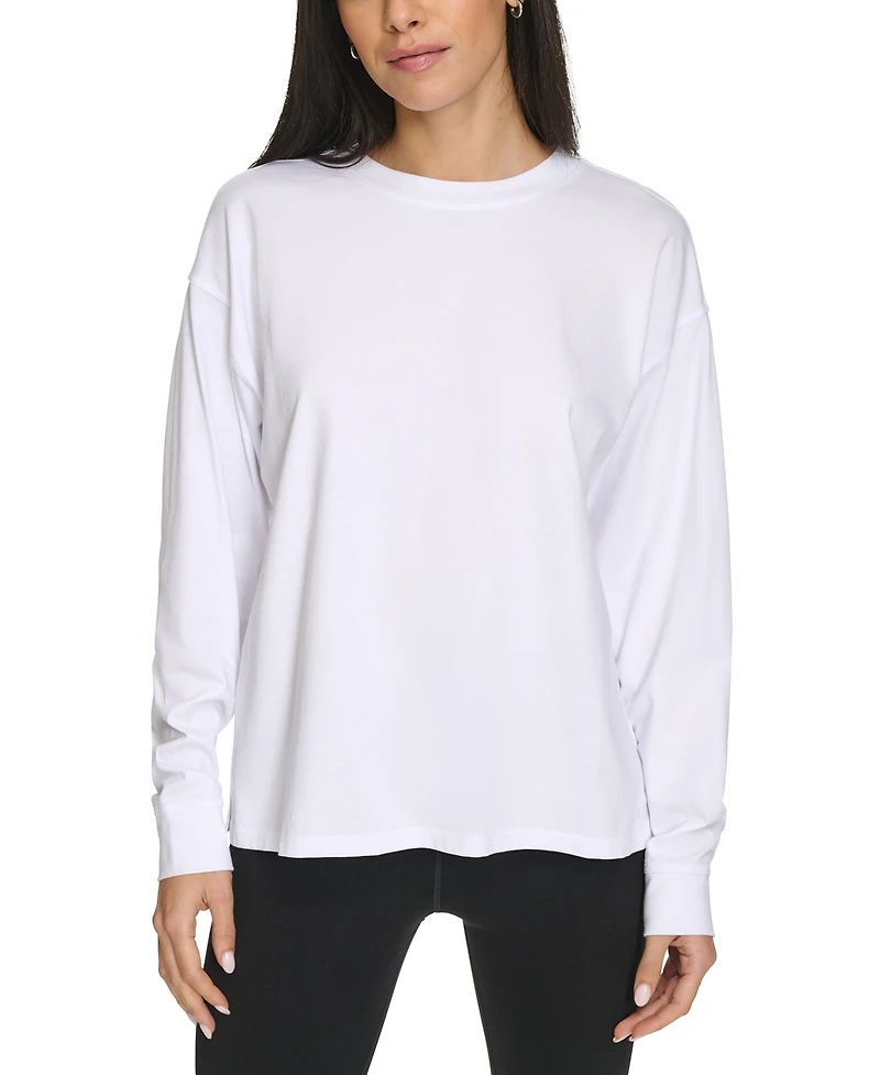 Calvin Klein Performance Women's Long-Sleeve Crewneck T-Shirt