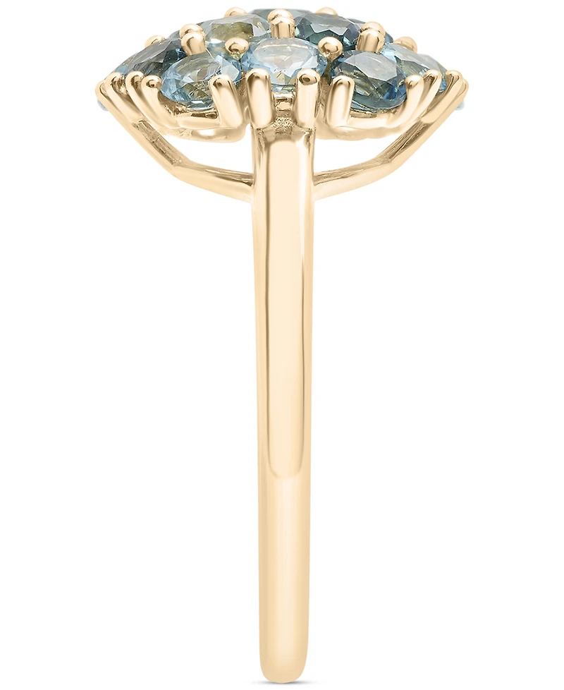 Macy's Multi Topaz Cluster Ring (2-1/2 ct. t.w.) in 14k Gold