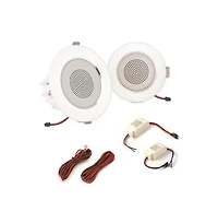 Pyle 4.0” Led In-Wall / Ceiling Speakers - 2-Way Full Range Stereo with Built-In Led Lights, 160W Max Power Output