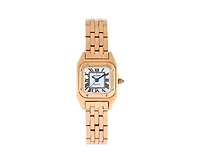 Peugeot Womens 20x22mm Gold-Tone Panther Link Bracelet Watch