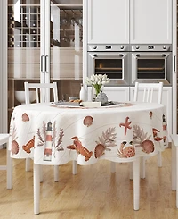 Laural Home Seafood Shack Round Tablecloth, 70" x 70"