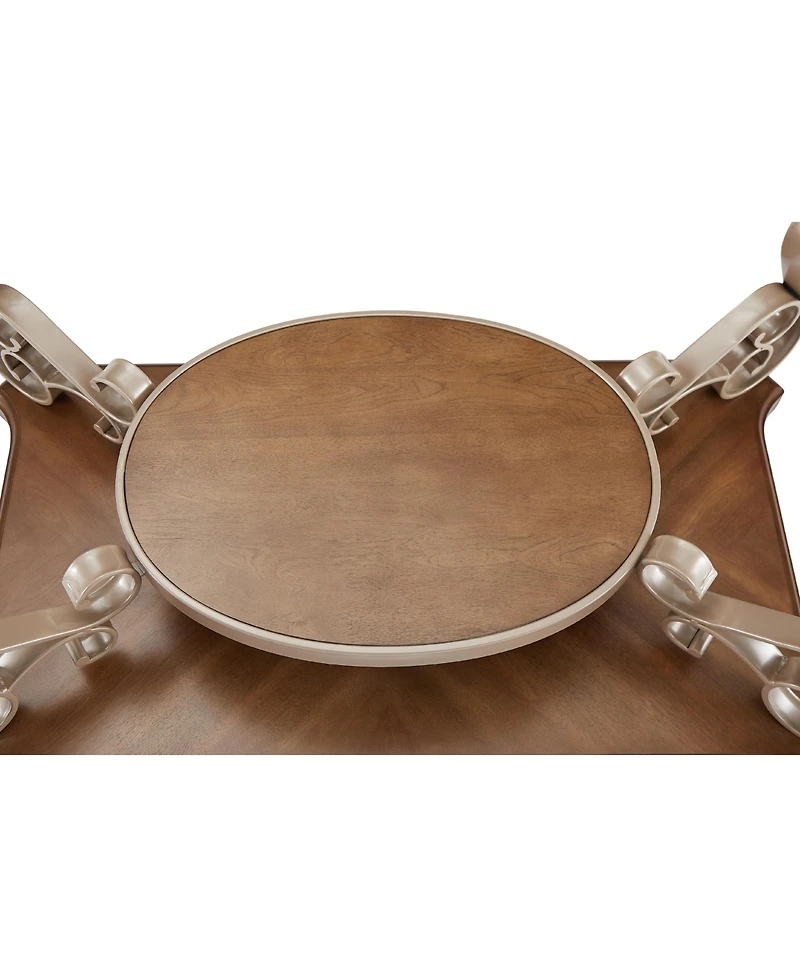 Lovmor Marble Pattern Living Room Cocktail Table End table Coffee table