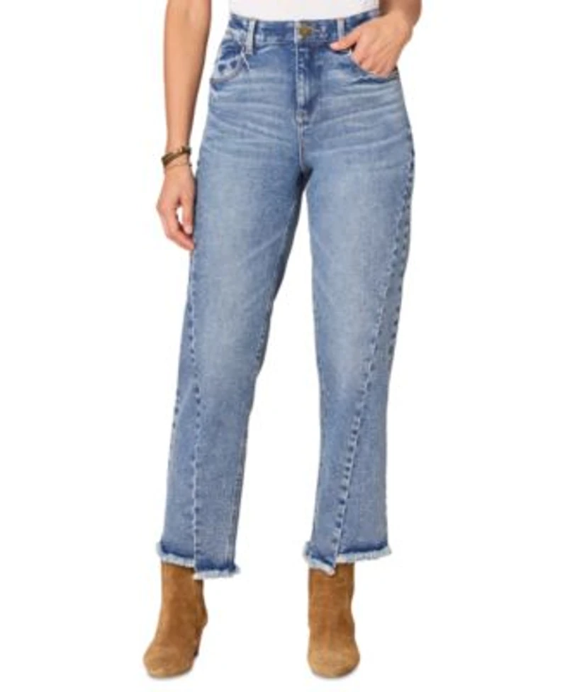 Democracy Womens Absolution Spliced Seam Step Hem Ankle Jeans 4p 16