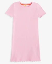 Epic Threads Little & Big Girls Ribbed Lettuce-Hem Dress, Exclusively at Macy's