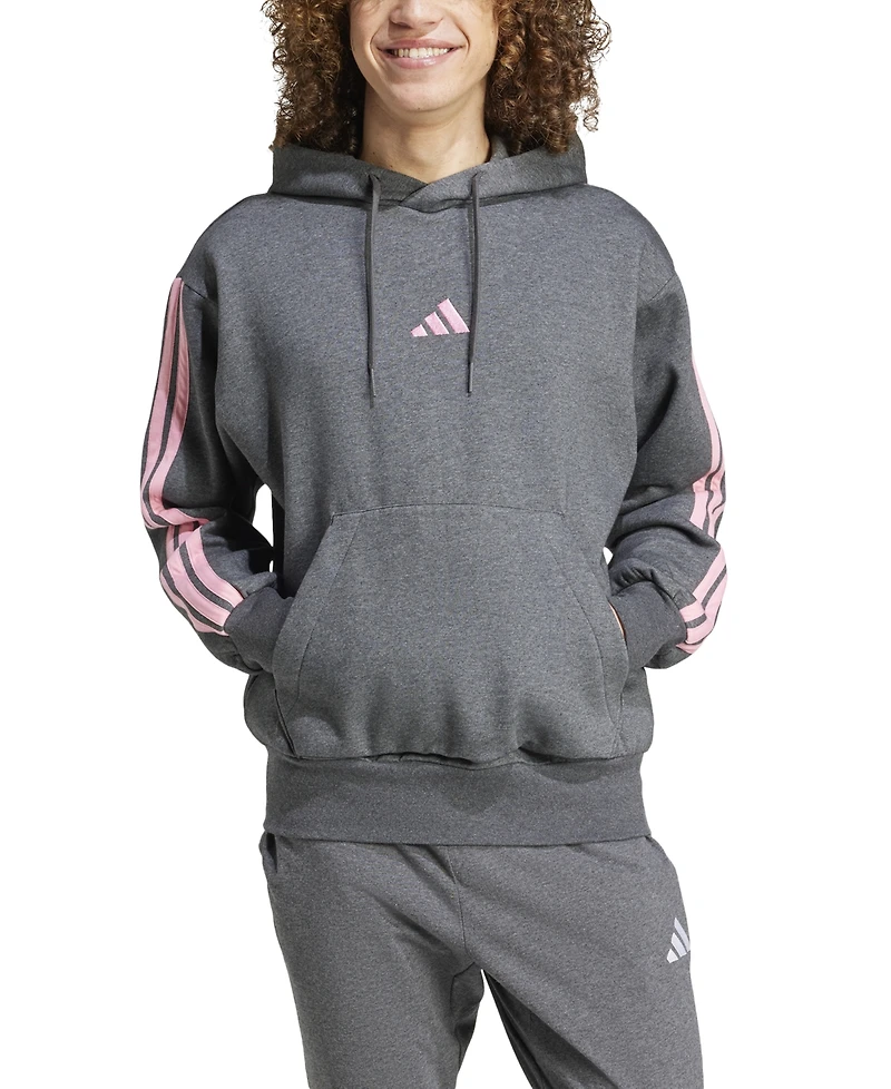 adidas Men's Essential Three Stripes Fleece Hoodie