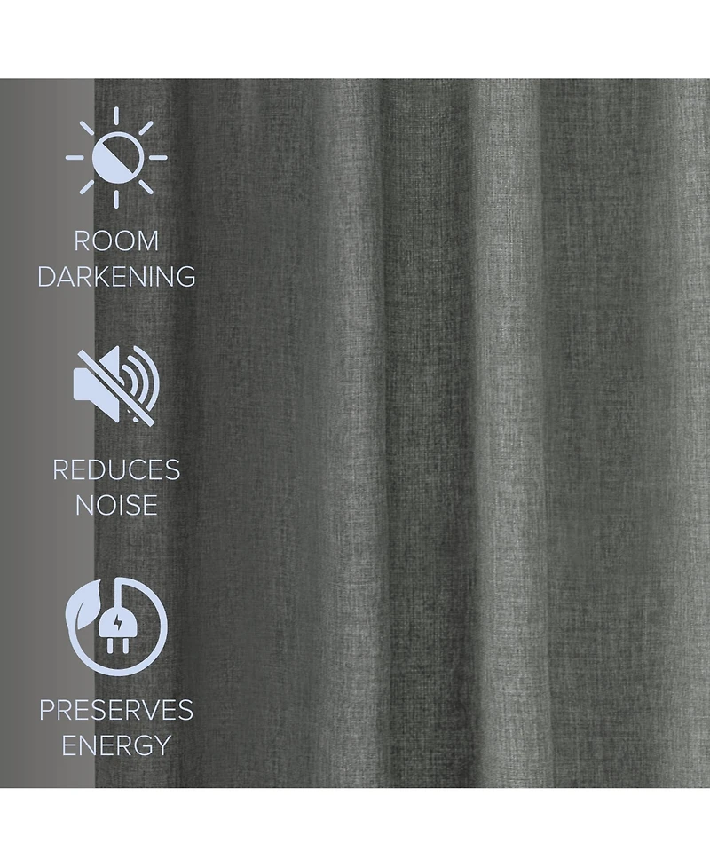 Garrett Textured Tie Knots Curtains Pair