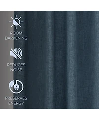 Garrett Textured Tie Knots Curtains Pair