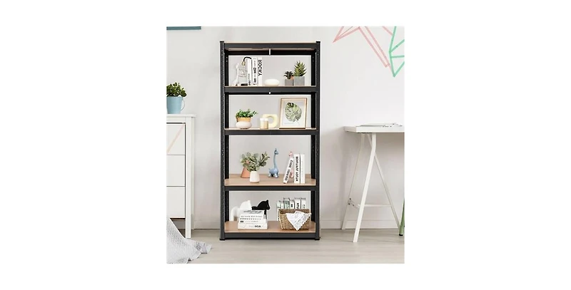 Slickblue Heavy-Duty 5-Tier Adjustable Shelving Unit for Garage Storage and Organization