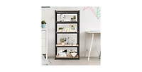 Slickblue Heavy-Duty 5-Tier Adjustable Shelving Unit for Garage Storage and Organization