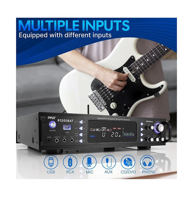 Pyle Pro Audio Home Theater Stereo Amplifier