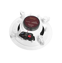 Pyle 8” In-Wall / In-Ceiling Speaker System - 2-Way Stereo Sound, Directable Titanium Dome Tweeter, Flush Mount