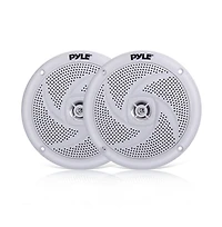 Pyle 5.25" Waterproof Rated Marine Speakers - Low-Profile Slim Style Speaker Pair, 180W