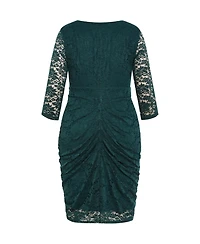 City Chic Plus Lacey Zip Dress