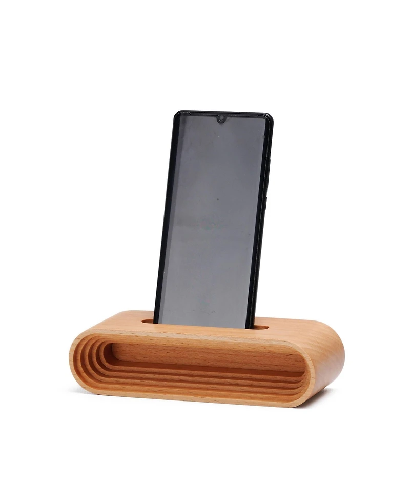 Decent Living Wood Phone Speaker Base - Solid Maple