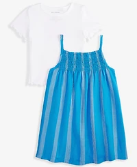 Toddler Girls T-Shirt & Striped Dress, Exclusively at Macy's
