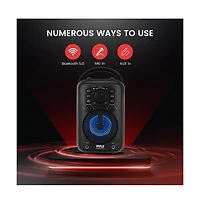 Pyle 4” Portable Wireless Bt Streaming Speaker
