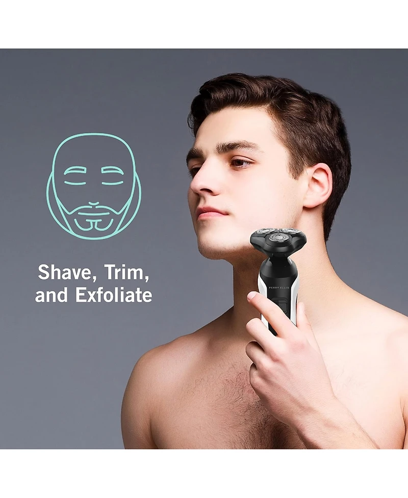 Perry Ellis Rechargeable 4-in-1 Grooming Set With Rotary Shaver