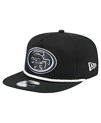 New Era Men's Black San Francisco 49ers B-Dub Golfer Snapback Hat