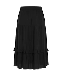 Plus Devine Beauty Plain Skirt