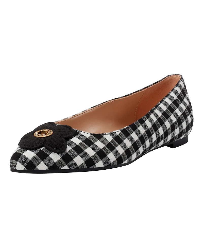 Bandolino Women's Starry Embellished Flower Slip-On Flats