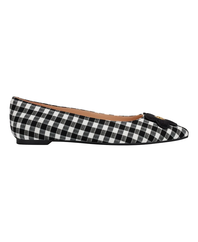 Bandolino Women's Starry Embellished Flower Slip-On Flats