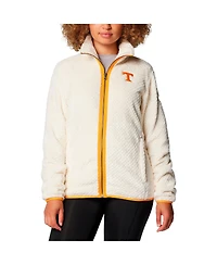 Columbia Women's Cream Tennessee Volunteers Fireside Ii Sherpa Full-Zip Jacket