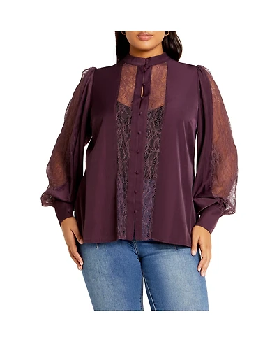 City Chic Plus Size Georgia Top