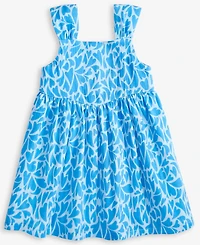 Epic Threads Toddler Girl Aquatic Hearts Cotton Dress, Exclusively at Macy's