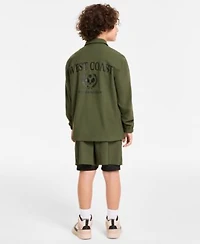 Epic Threads Little Big Boys Pickleball Club Coach Jacket Los Angeles Graphic T Shirt Layered Look Shorts Exclusively At Macys