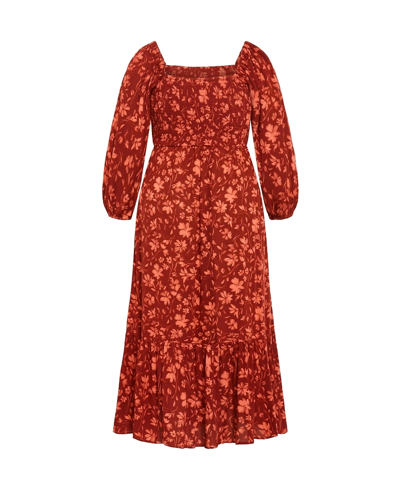 Plus Kaylee Print Maxi Dress