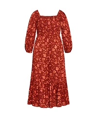 Plus Kaylee Print Maxi Dress