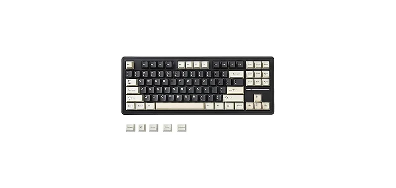 Yunzii YZ87 75% Gasket Mechanical Keyboard, Tkl Wireless Hot Swappable Bluetooth Gaming Keyboard with 4-Layer Padding, BT5.0/2.4Ghz/Type-c Nkro Rgb Ba