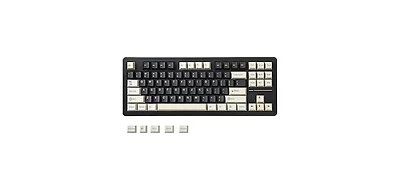 Yunzii YZ87 75% Gasket Mechanical Keyboard, Tkl Wireless Hot Swappable Bluetooth Gaming Keyboard with 4-Layer Padding, BT5.0/2.4Ghz/Type-c Nkro Rgb Ba