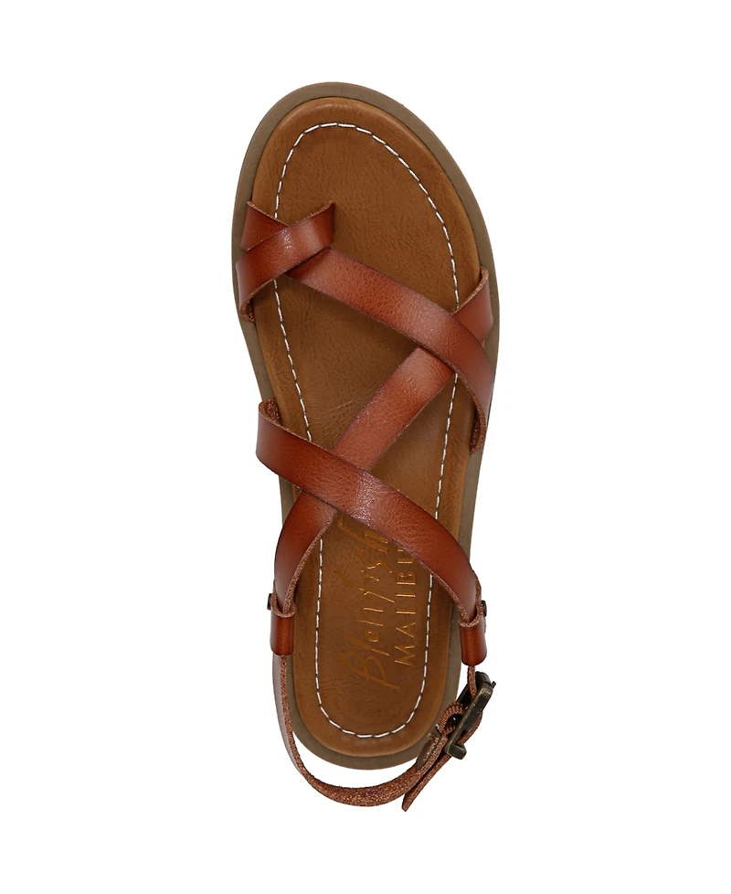 Blowfish Malibu Women's Devon 3 Toe Loop Strappy Flat Sandals