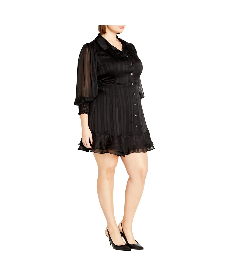City Chic Plus Stripe Lover Dress