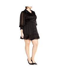 City Chic Plus Stripe Lover Dress