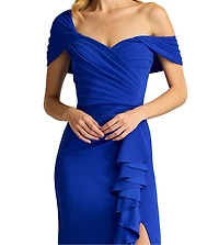 Tadashi Shoji Drea Waterfall Flounce Gown