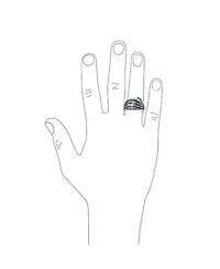 Bling Jewelry Stainless Steel Goth Biker Punk Rocker Skeleton Hand Wrap Band Ring